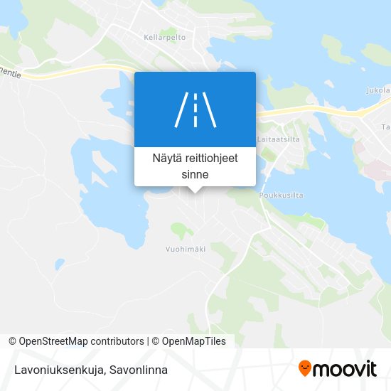 Lavoniuksenkuja kartta