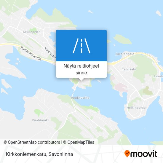 Kirkkoniemenkatu kartta