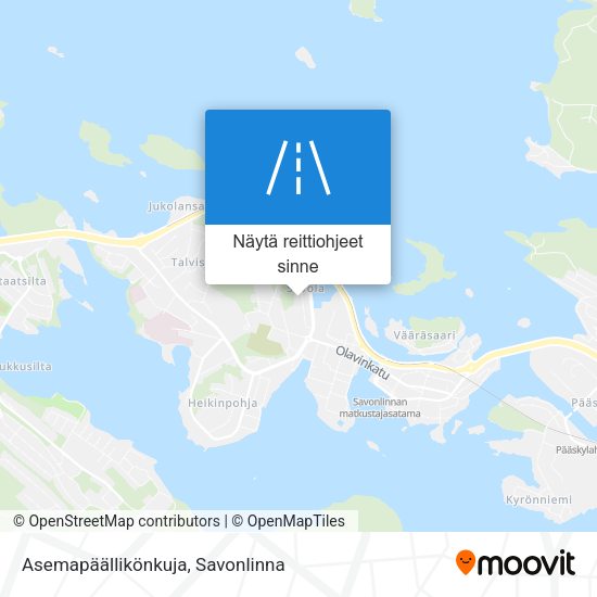 Asemapäällikönkuja kartta