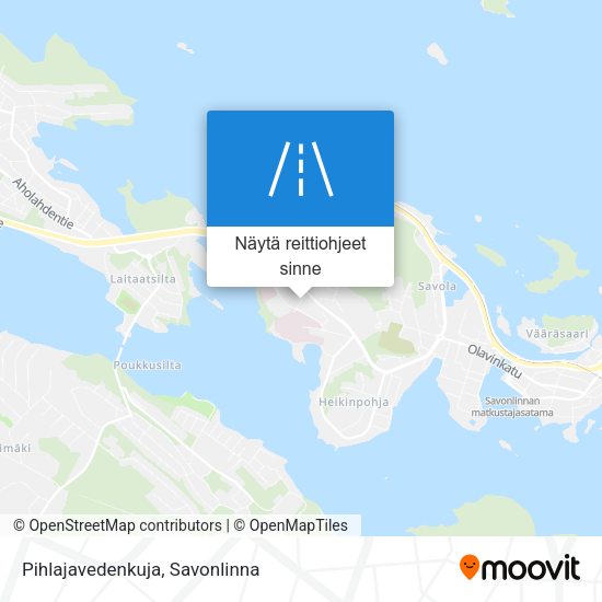 Pihlajavedenkuja kartta