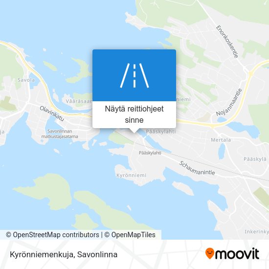 Kyrönniemenkuja kartta
