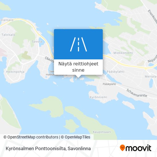 Kyrönsalmen Ponttoonisilta kartta