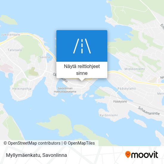 Myllymäenkatu kartta