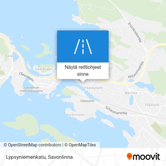 Lypsyniemenkatu kartta