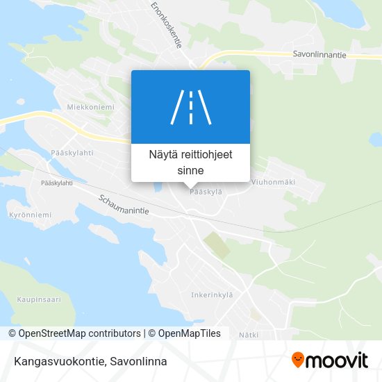 Kangasvuokontie kartta