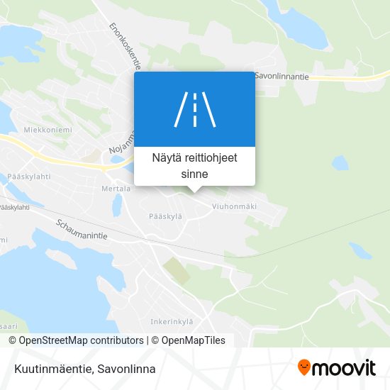 Kuutinmäentie kartta