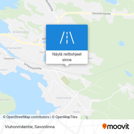 Viuhonmäentie kartta