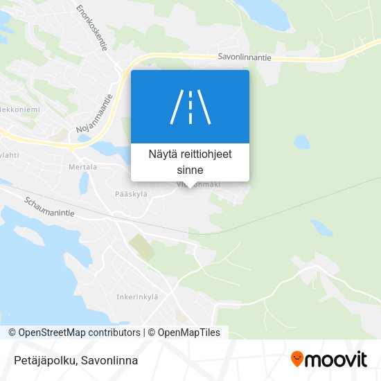 Petäjäpolku kartta