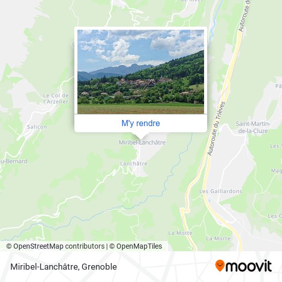 Miribel-Lanchâtre plan