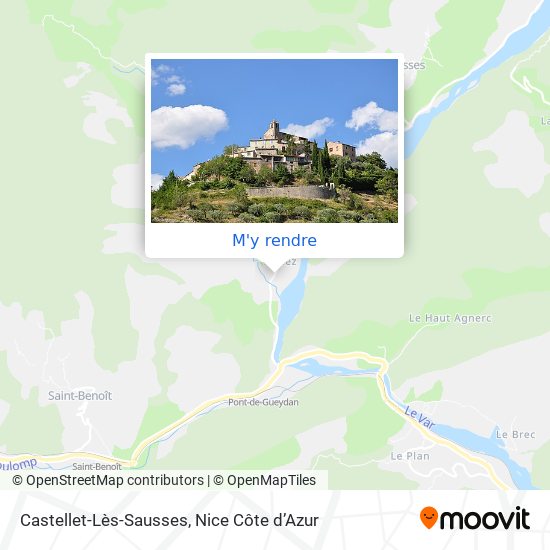 Castellet-Lès-Sausses plan