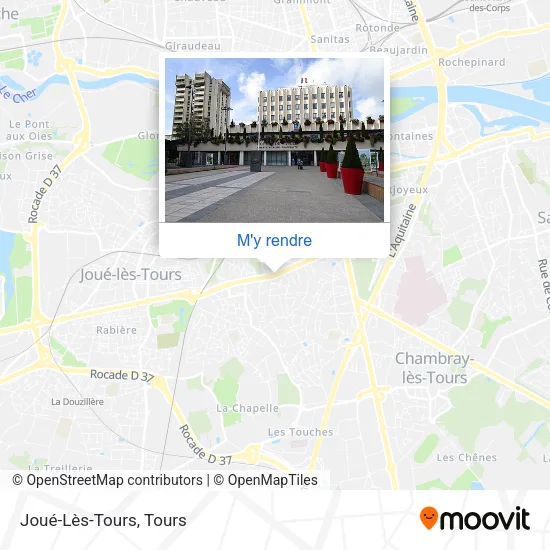 Joué-Lès-Tours plan