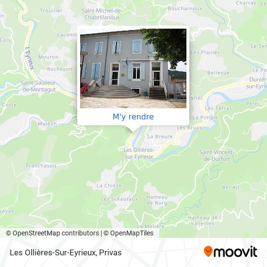 Les Ollières-Sur-Eyrieux plan