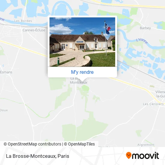 La Brosse-Montceaux plan