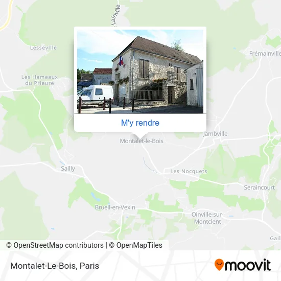 Montalet-Le-Bois plan