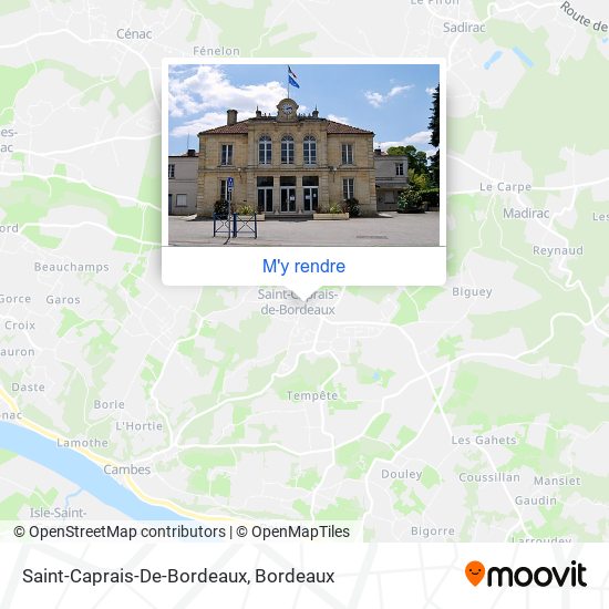Saint-Caprais-De-Bordeaux plan