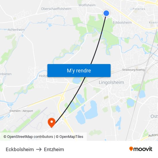 Eckbolsheim to Eckbolsheim map