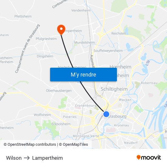 Wilson to Lampertheim map