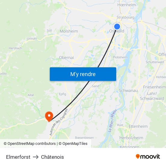 Elmerforst to Châtenois map