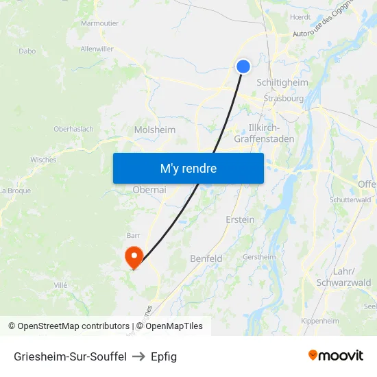 Griesheim-Sur-Souffel to Epfig map