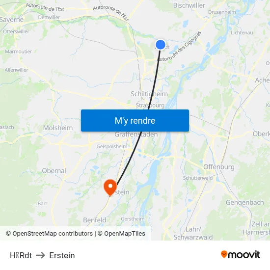 HRdt to Erstein map