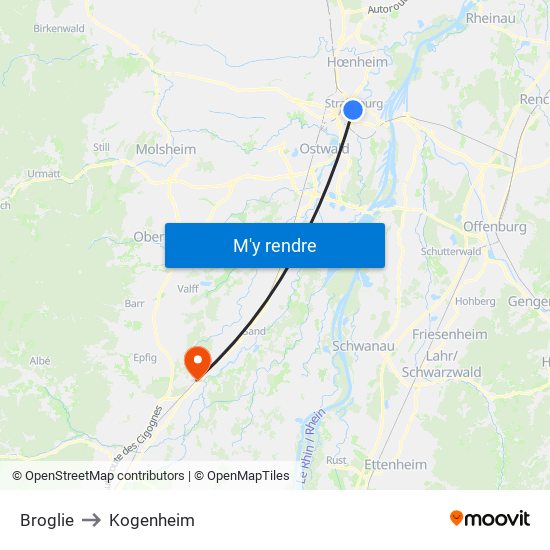 Broglie to Kogenheim map