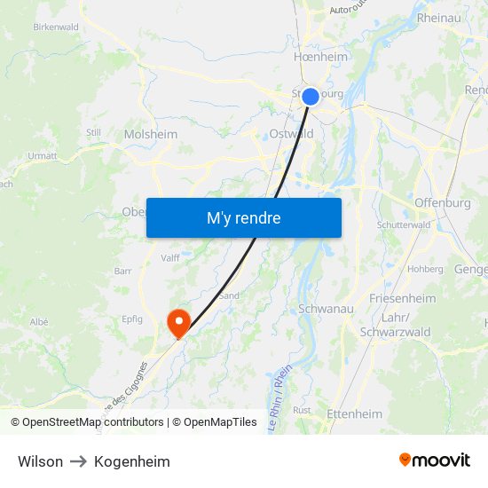 Wilson to Kogenheim map