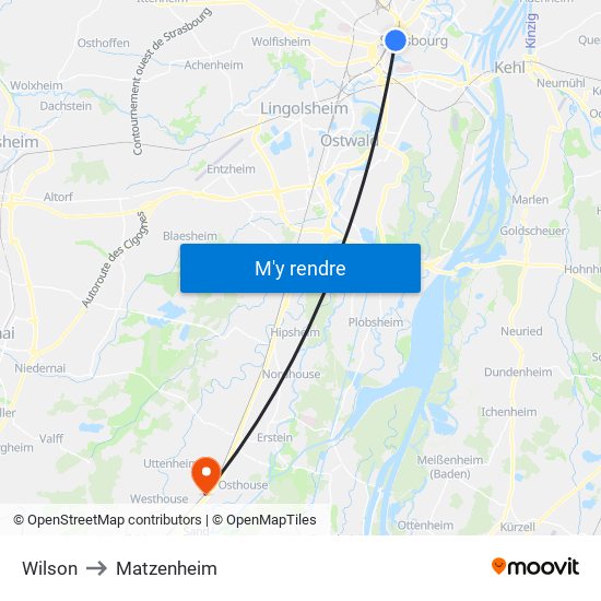 Wilson to Matzenheim map