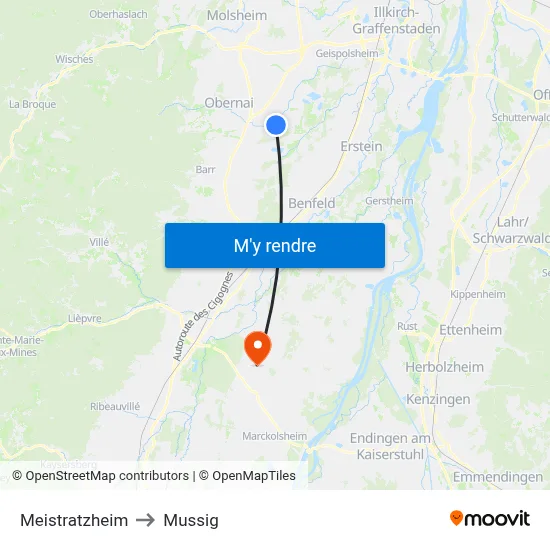 Meistratzheim to Mussig map