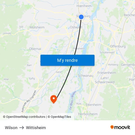 Wilson to Wittisheim map