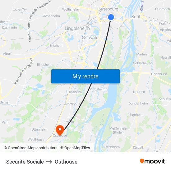 Sécurité Sociale to Osthouse map