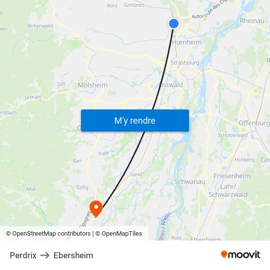 Perdrix to Ebersheim map