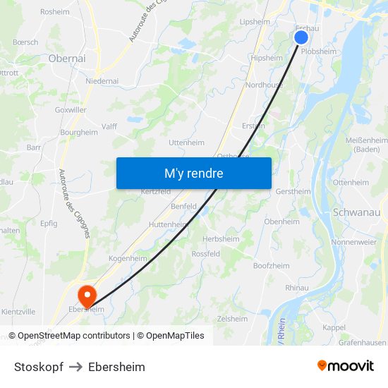 Stoskopf to Ebersheim map