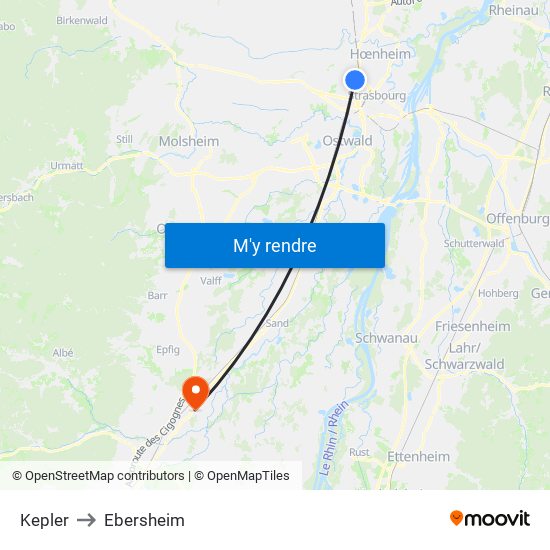 Kepler to Ebersheim map