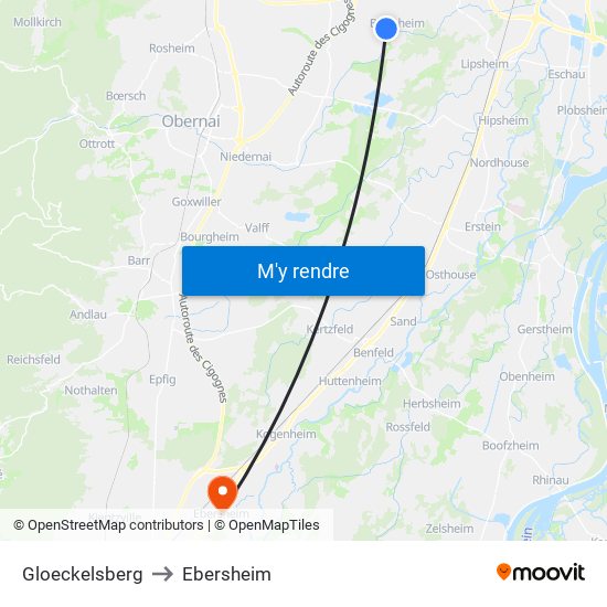 Gloeckelsberg to Ebersheim map