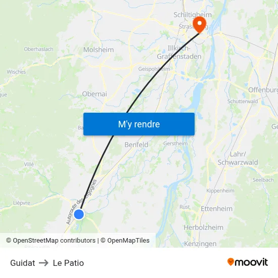 Guidat to Le Patio map