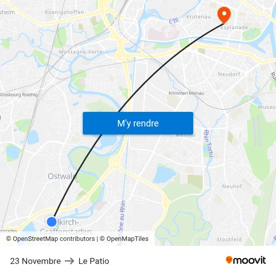 23 Novembre to Le Patio map