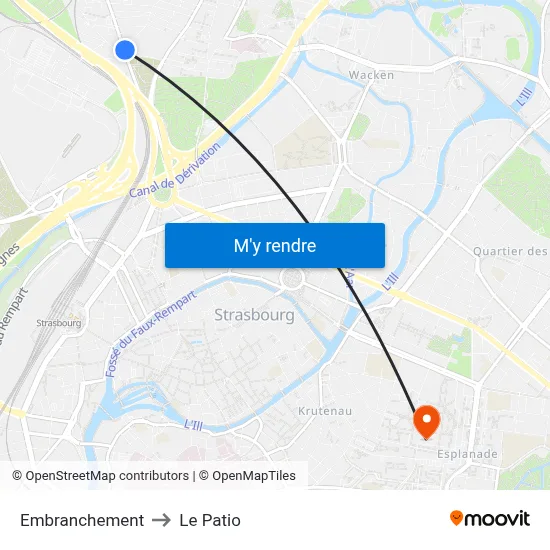 Embranchement to Le Patio map