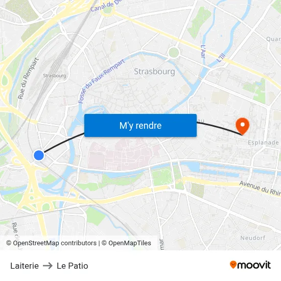 Laiterie to Le Patio map