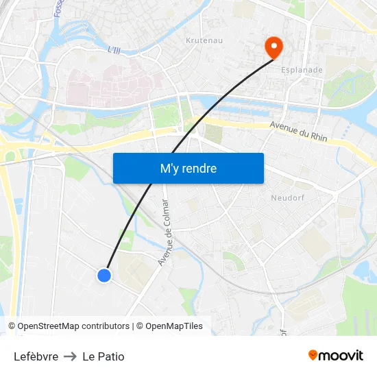 Lefèbvre to Le Patio map
