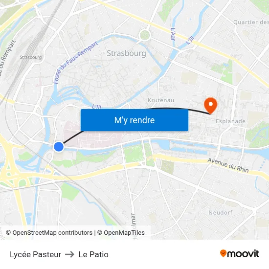 Lycée Pasteur to Le Patio map