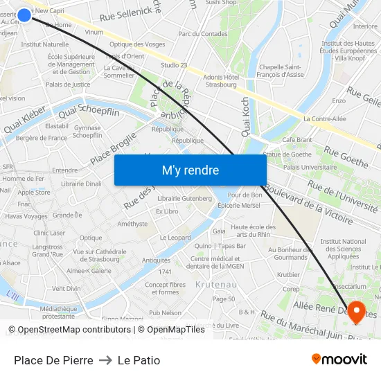 Place De Pierre to Le Patio map