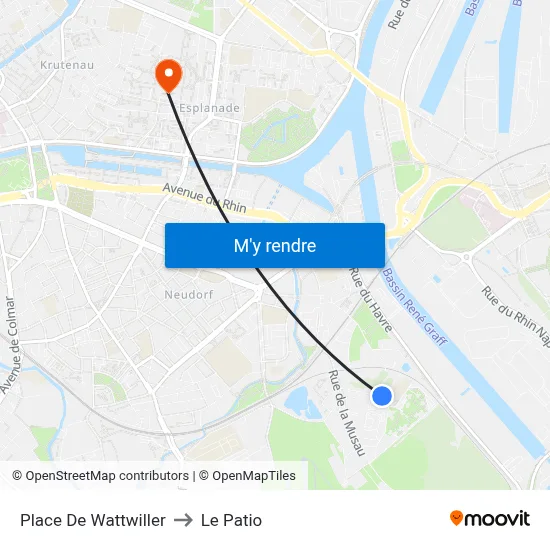 Place De Wattwiller to Le Patio map