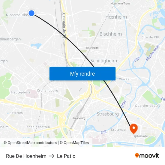 Rue De Hoenheim to Le Patio map