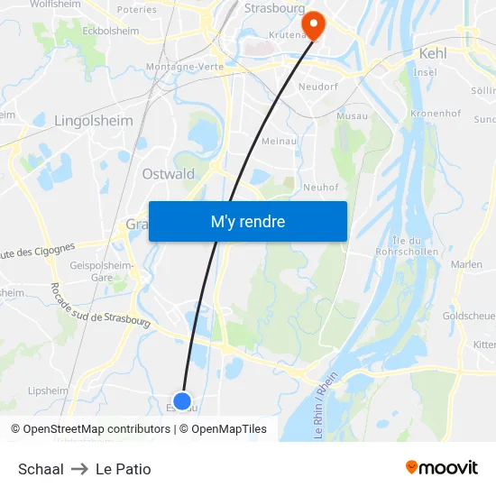 Schaal to Le Patio map