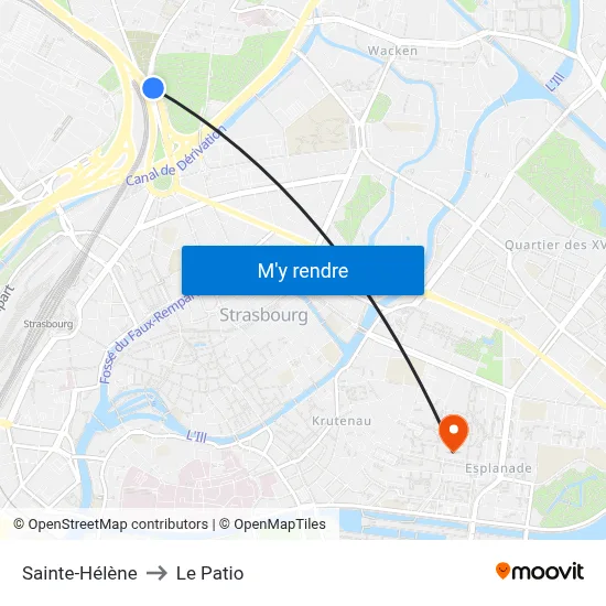 Sainte-Hélène to Le Patio map