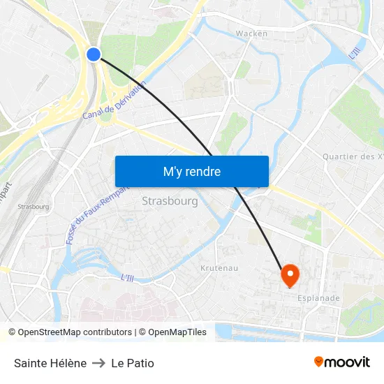 Sainte Hélène to Le Patio map
