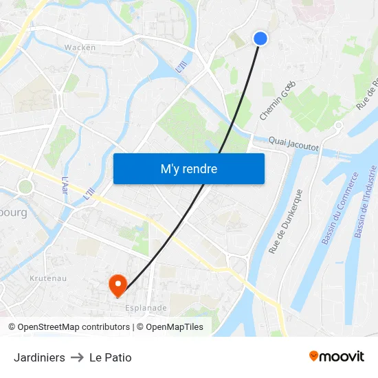 Jardiniers to Le Patio map