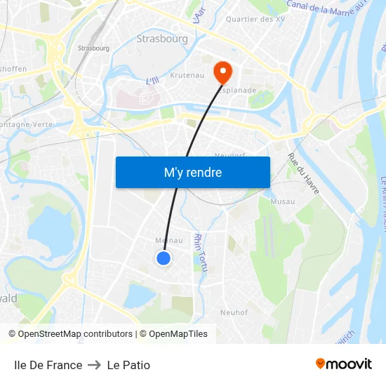 Ile De France to Le Patio map