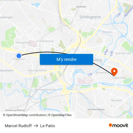 Marcel Rudloff to Le Patio map