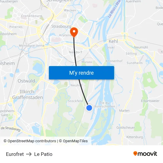 Eurofret to Le Patio map